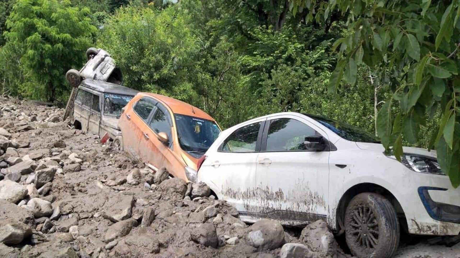 Himachal Pradesh: Heavy rain triggers flash floods, landslides Himachal Pradesh: Heavy rain triggers flash floods, landslides