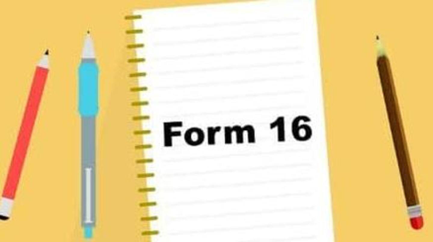 If you're a salaried person, remember to collect Form 16 If you're a salaried person, remember to collect Form 16