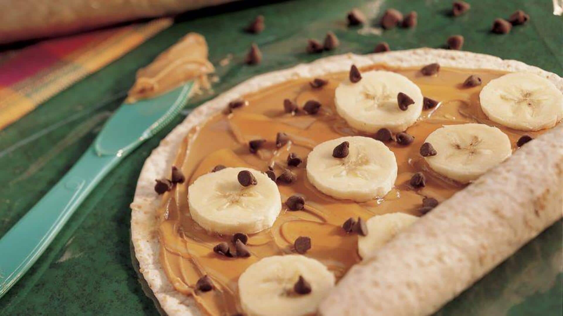 5-minute breakfasts: Banana nut butter wraps