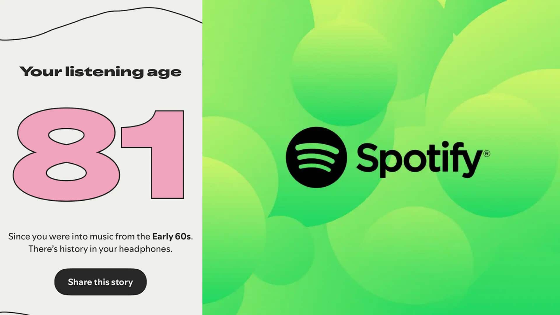 How Spotify calculated 'listening age' in 2025 Wrapped