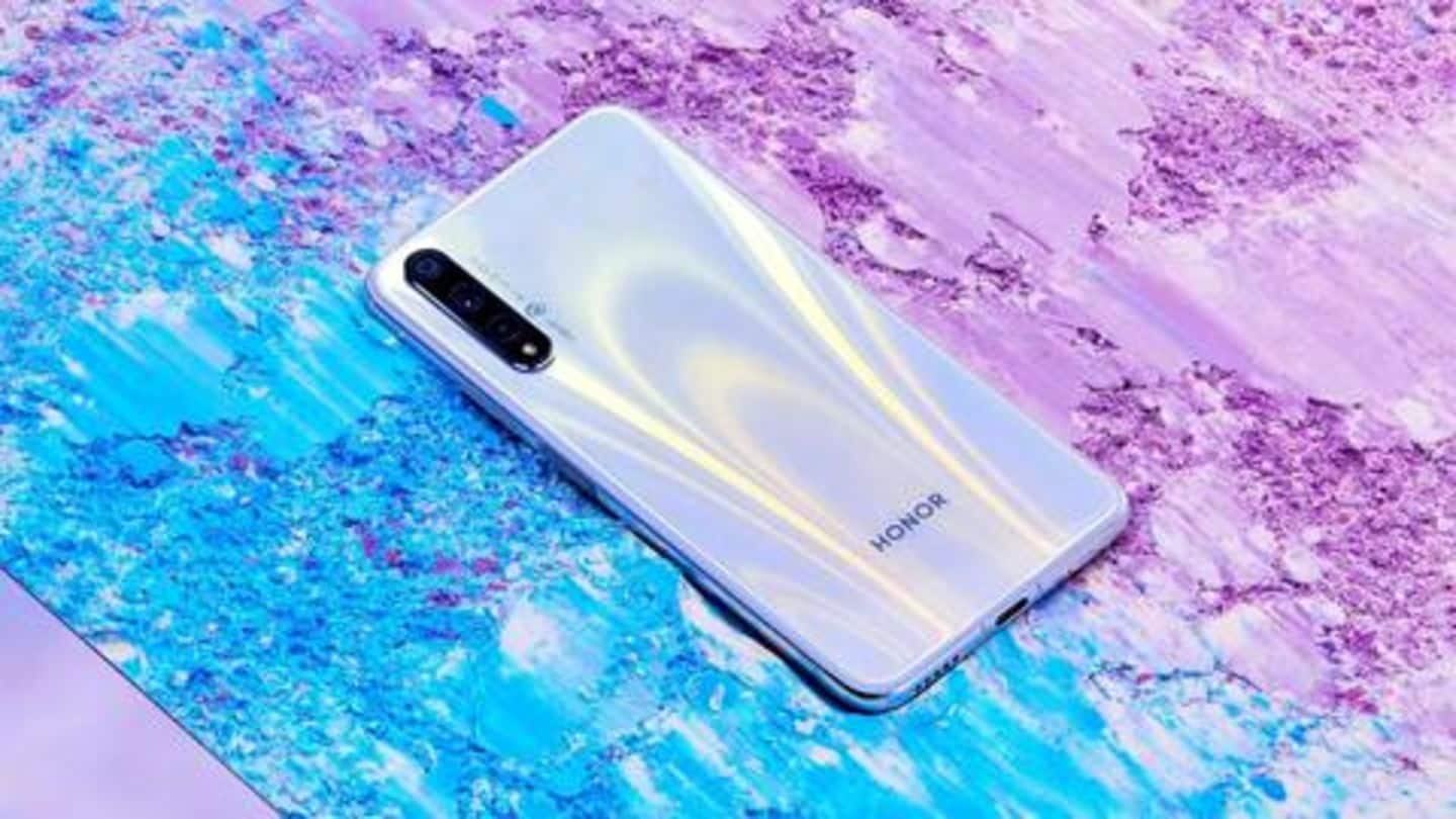 Honor 20s and Play 3, with triple rear cameras, launched