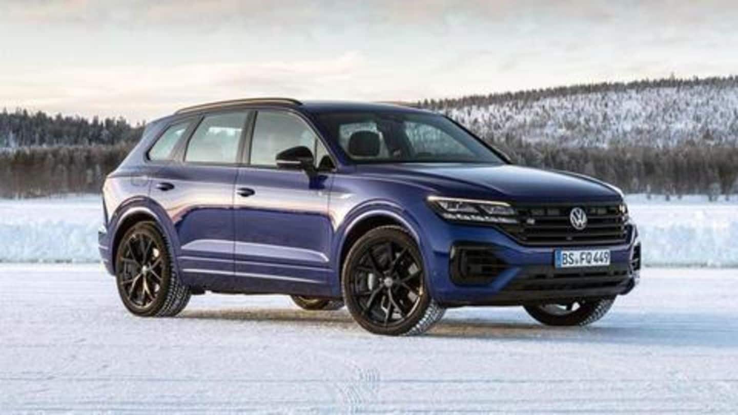 Volkswagen Touareg R SUV, with plug-in hybrid powertrain, breaks cover