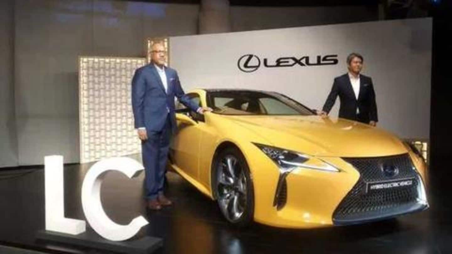 Lexus launches LC 500h sports car at Rs. 1.96 crore