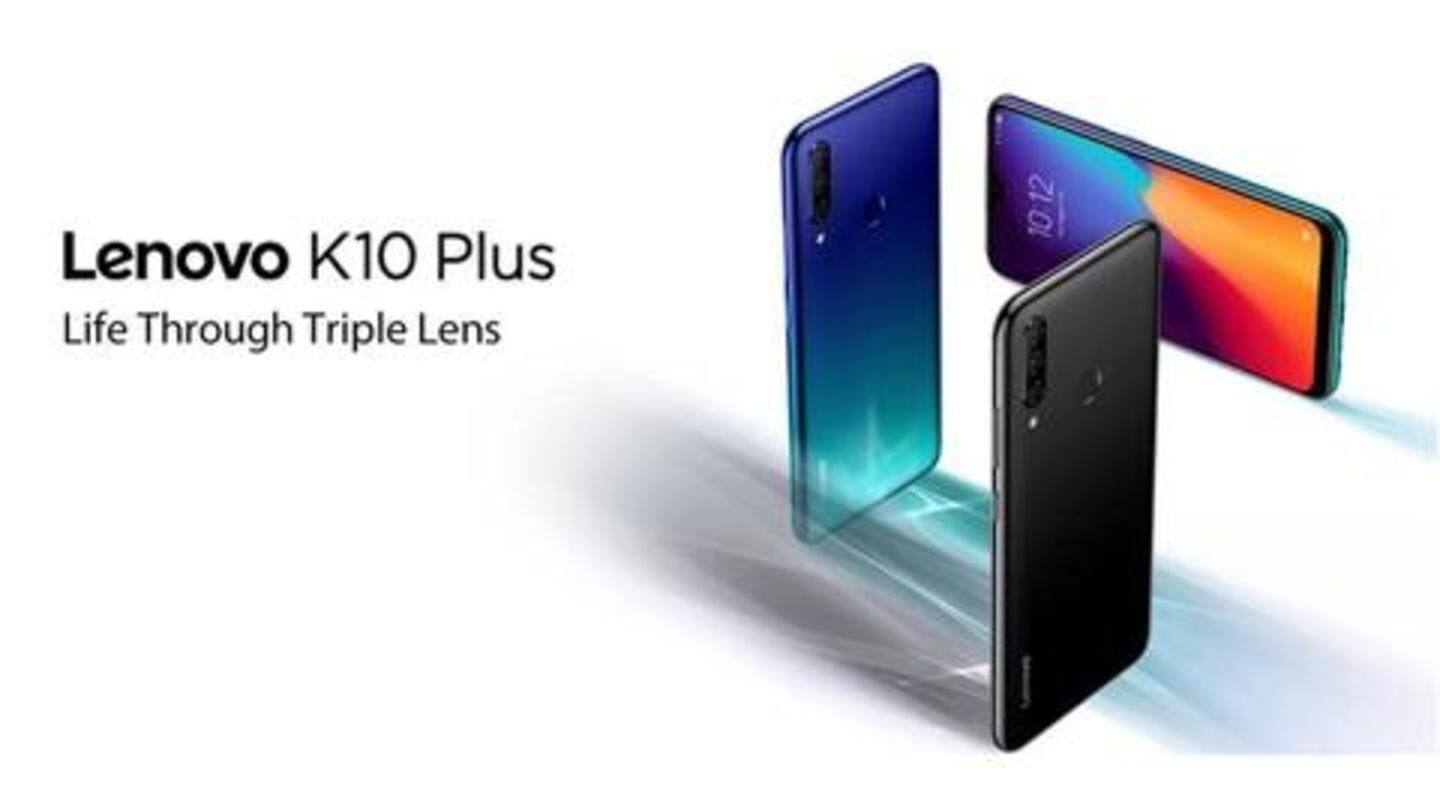Lenovo K10 Plus, with triple rear cameras, goes official