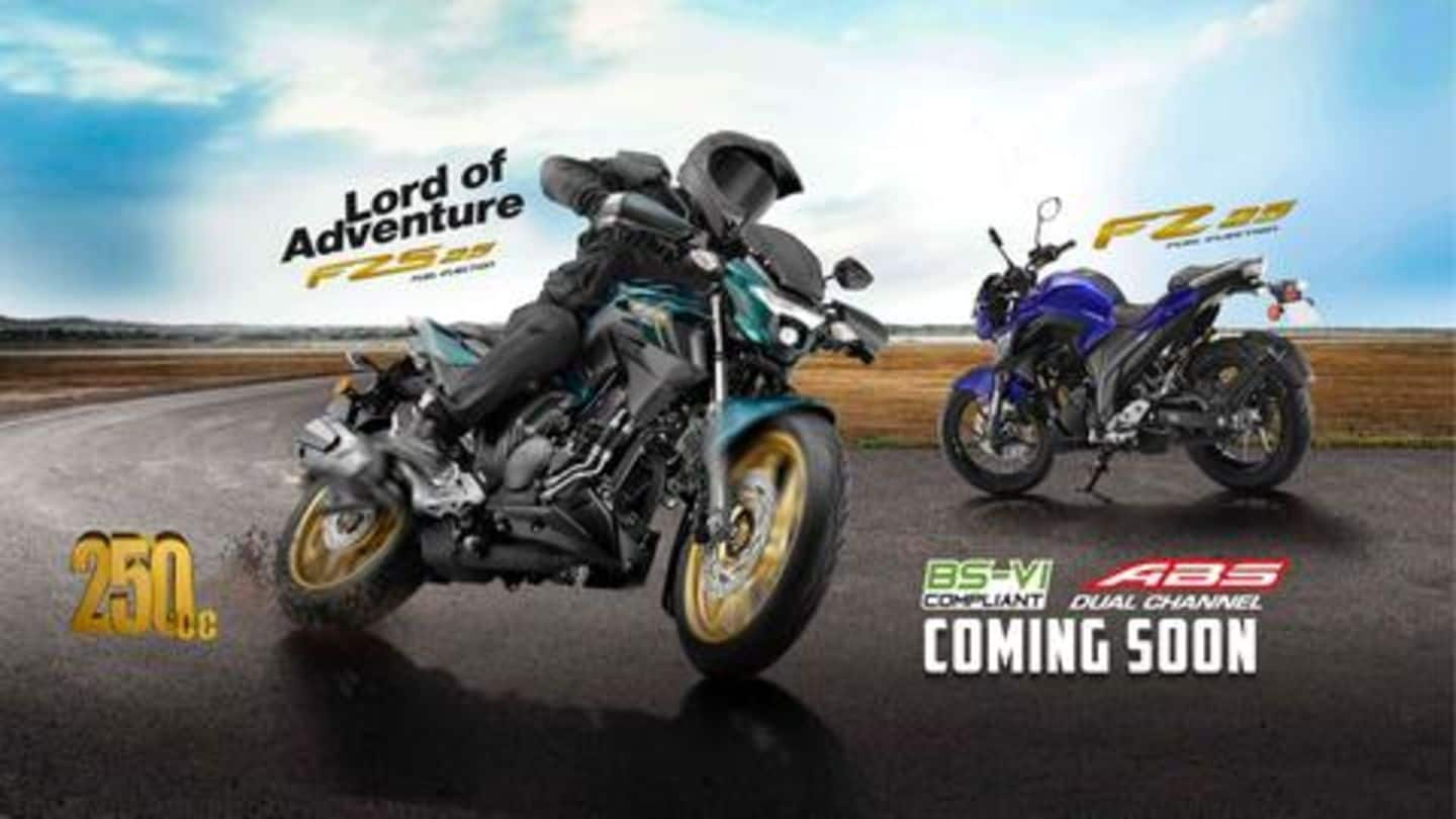 Yamaha teases new 250cc BS6-ready FZ 25 motorcycles in India