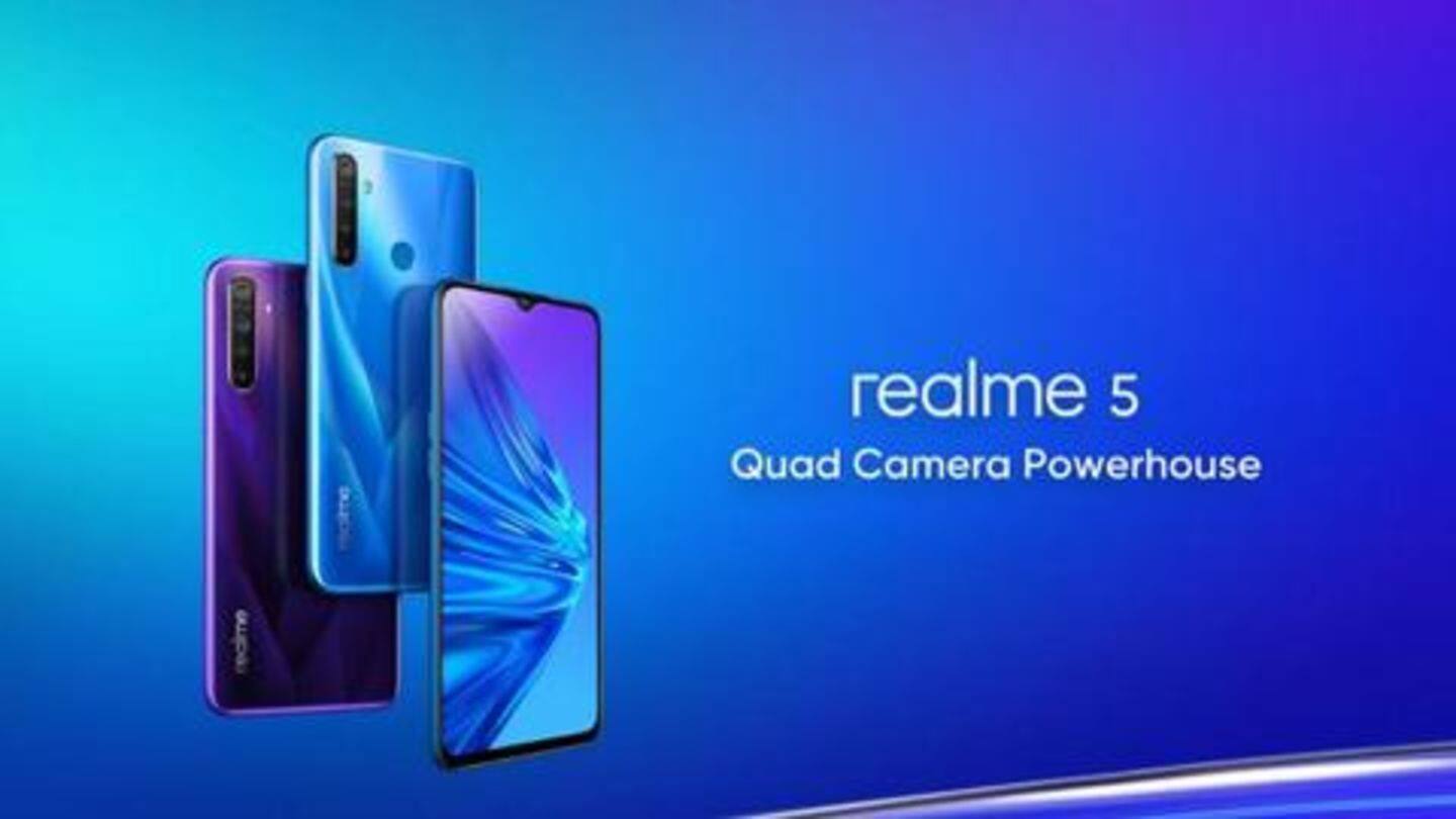 Realme 5: Price starts at Rs. 9,999 Realme 5: Price starts at Rs. 9,999
