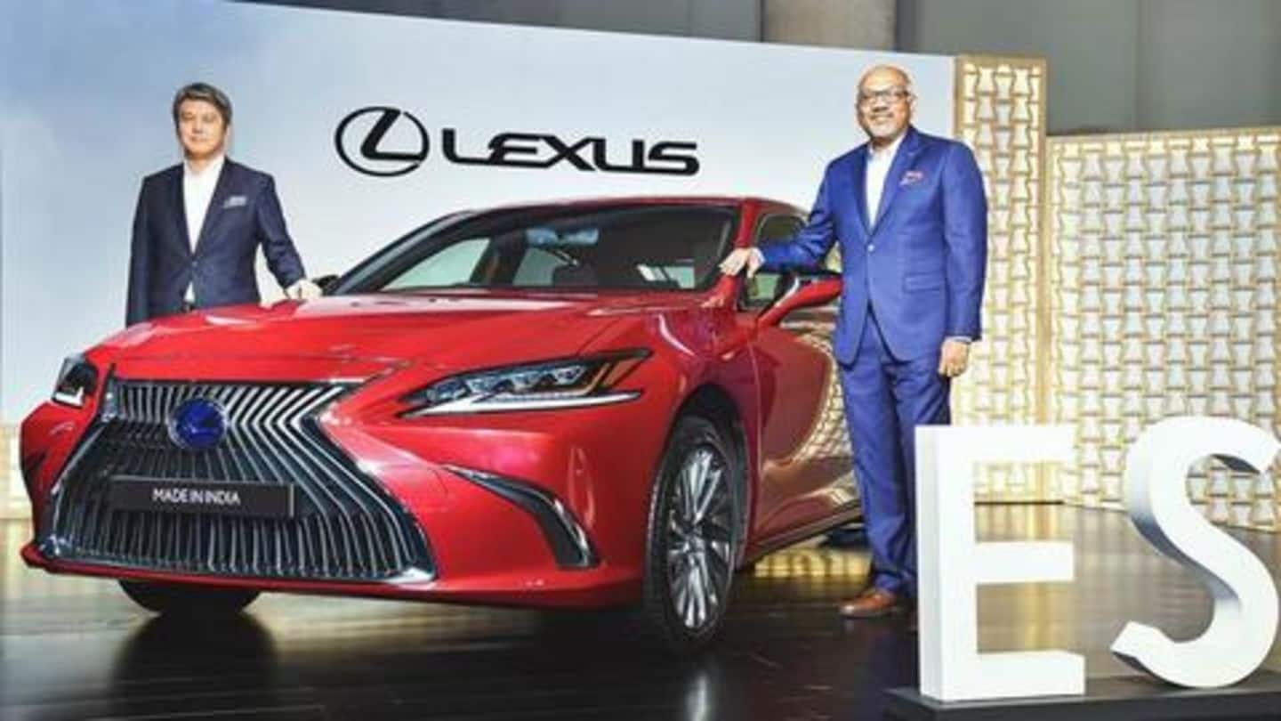 Lexus launches locally-assembled ES 300h sedan at Rs. 52 lakh