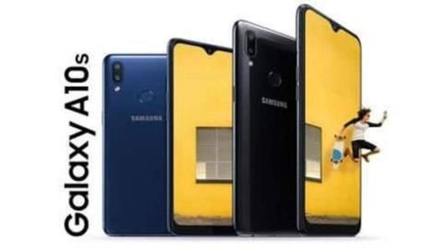 Samsung Galaxy A10s launched in India, starts at Rs. 9,500