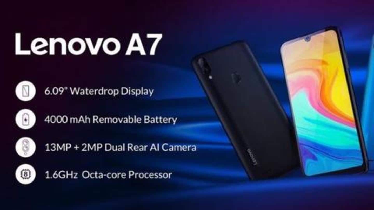 Lenovo A7, with 4,000mAh removable battery, launched