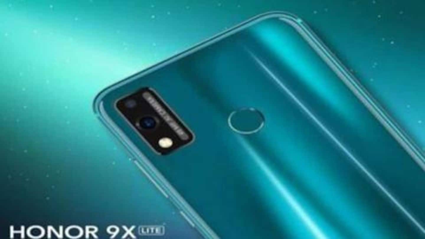 Honor 9X Lite, with 48MP main sensor, goes official