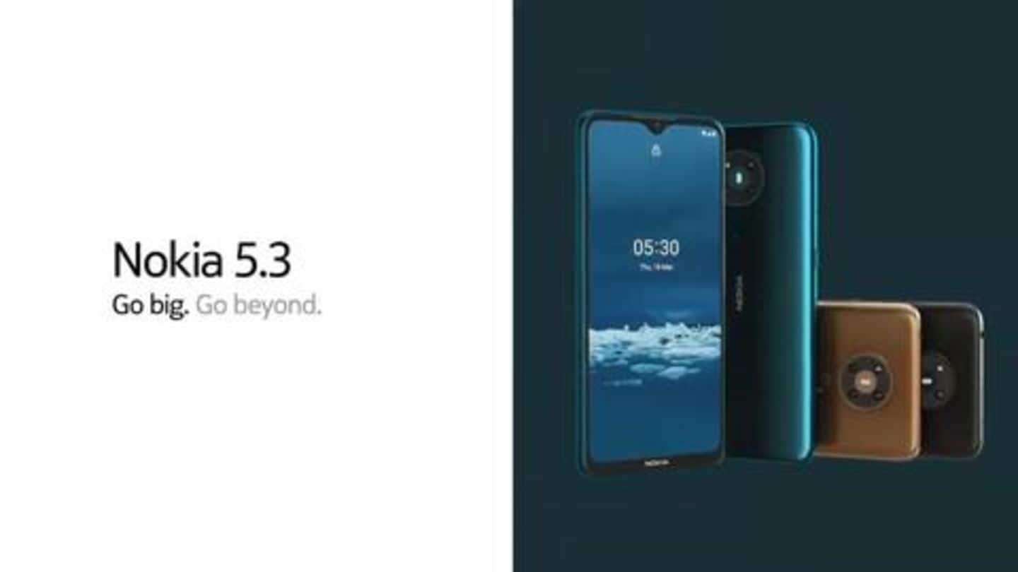 Nokia 5.3, the mid-range phone with quad camera, goes official