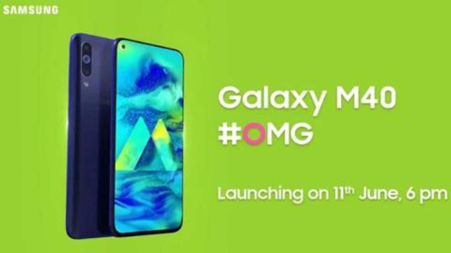 Samsung Galaxy M40 to launch in India on June 11