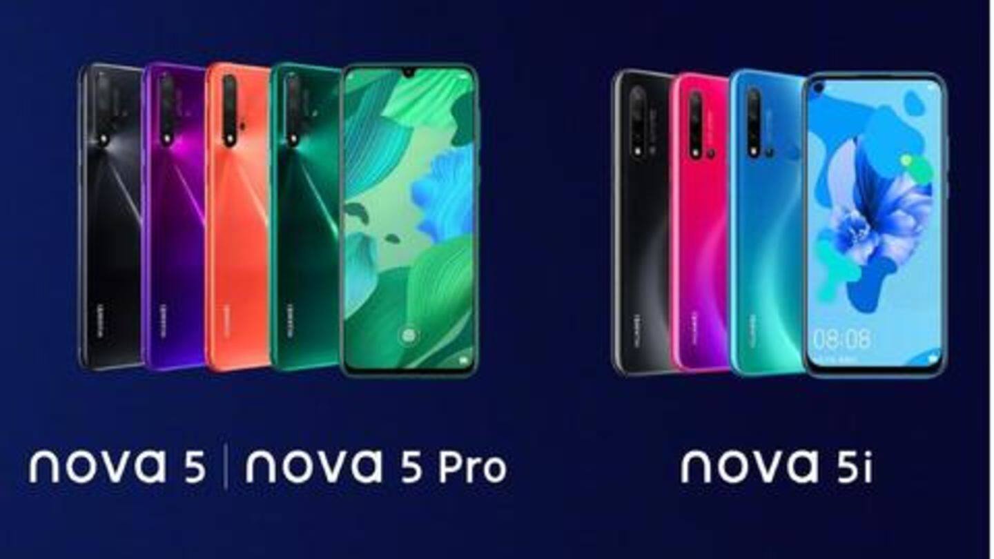 Huawei Nova 5 series goes official in China: Details here