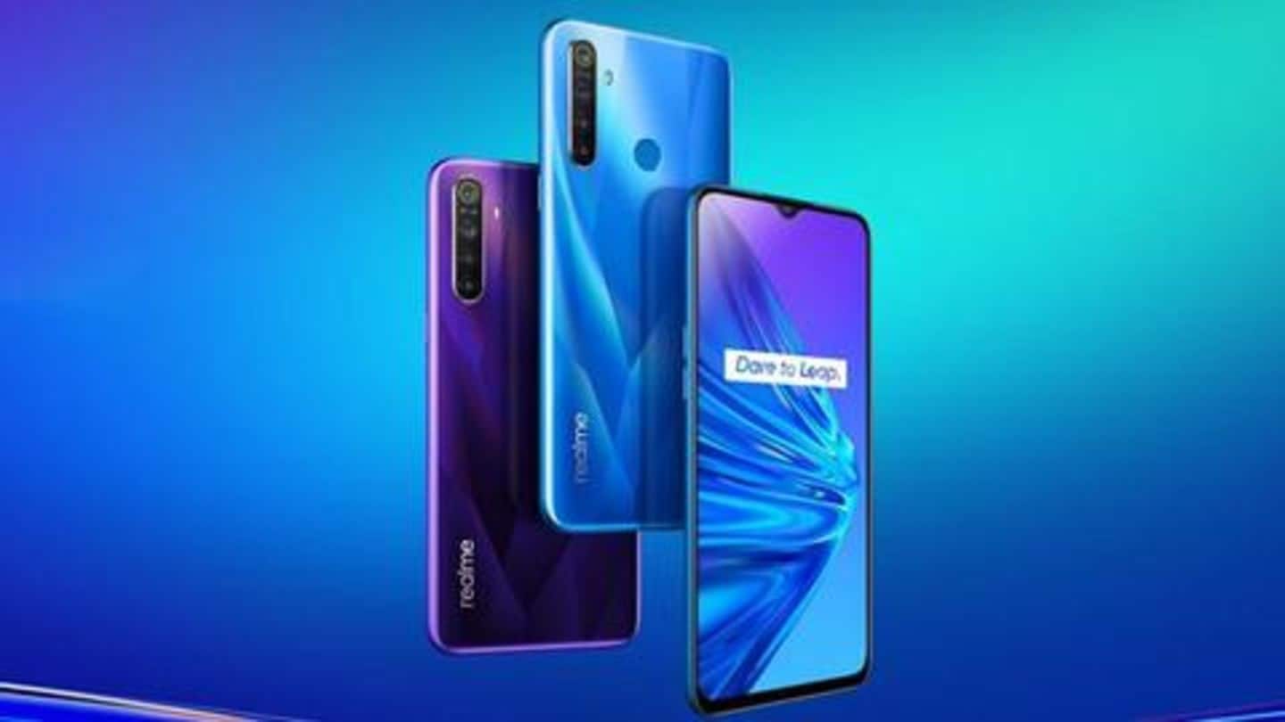 Realme 5 to go on sale in India tomorrow