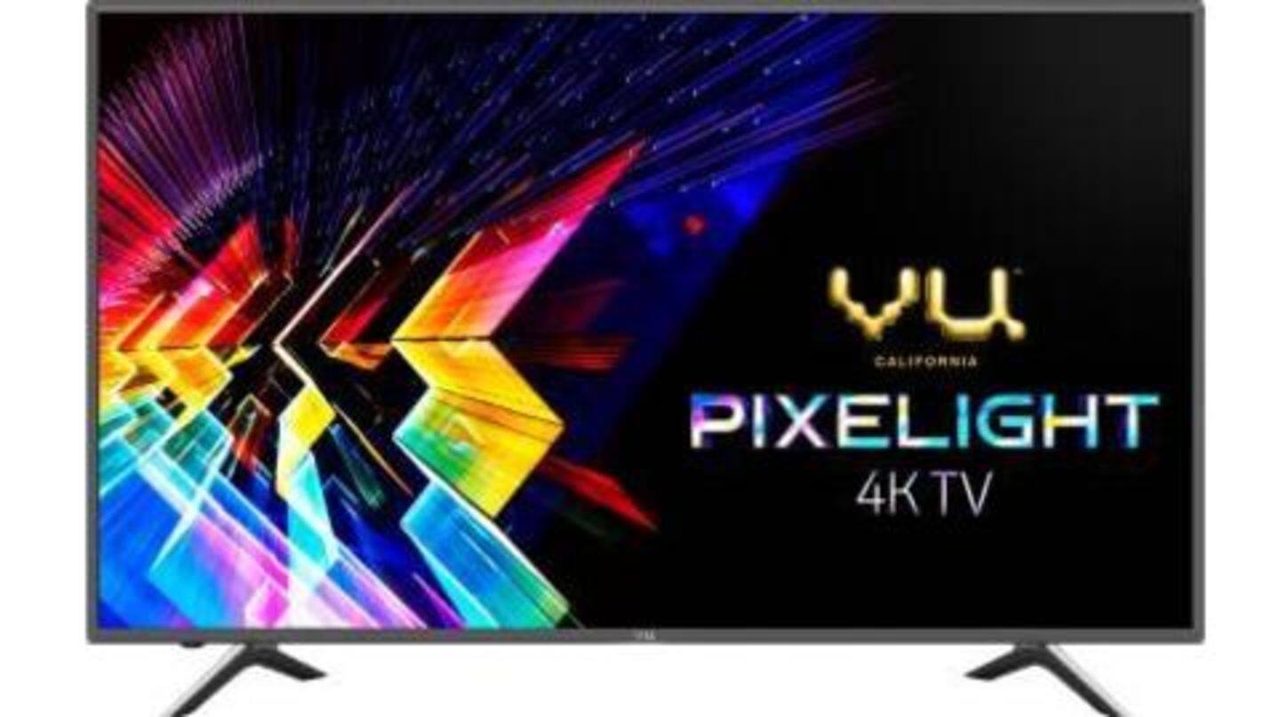 #DealOfTheDay: Buy 50-inch Vu Pixelight 4K TV for Rs. 27,000