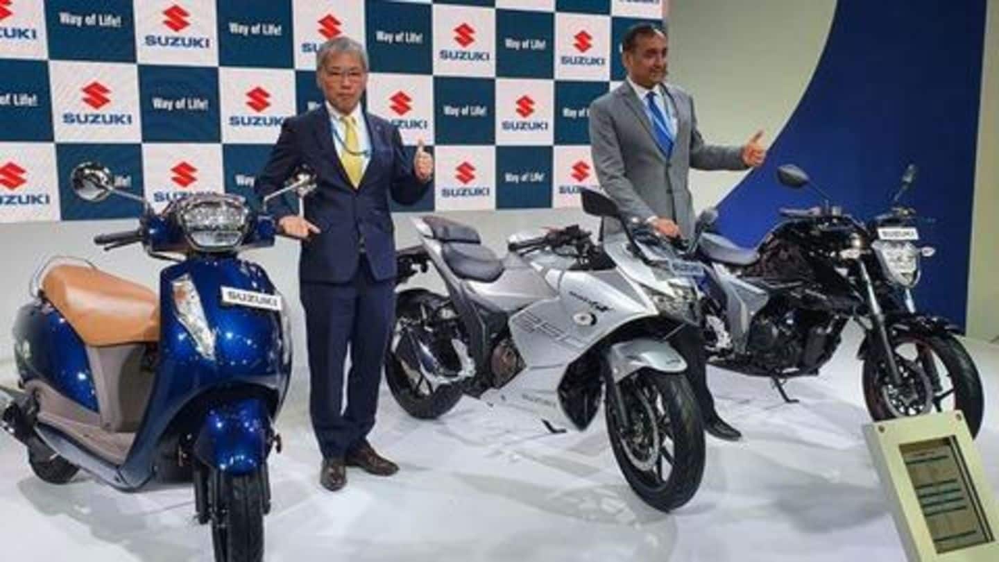 Auto Expo 2020: Suzuki unveils its BS6-compliant two-wheeler lineup