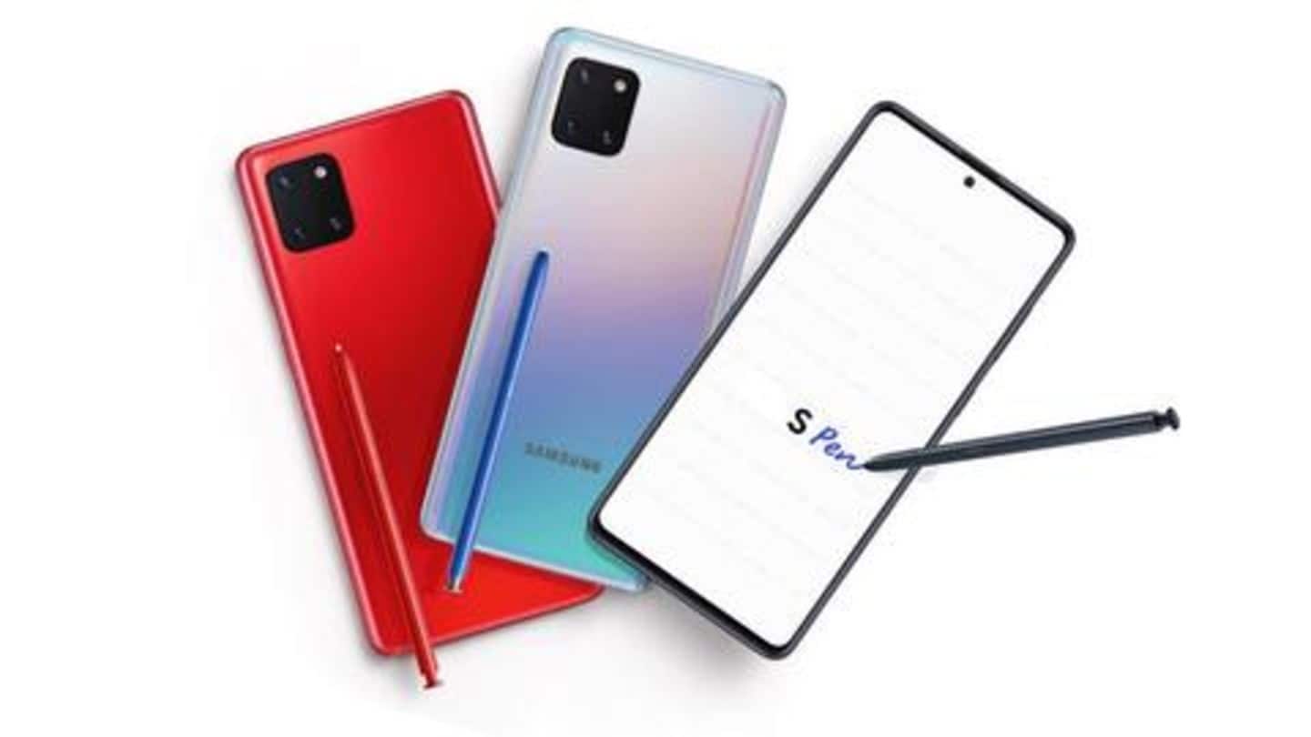 Samsung Galaxy Note 10 Lite goes on sale in India