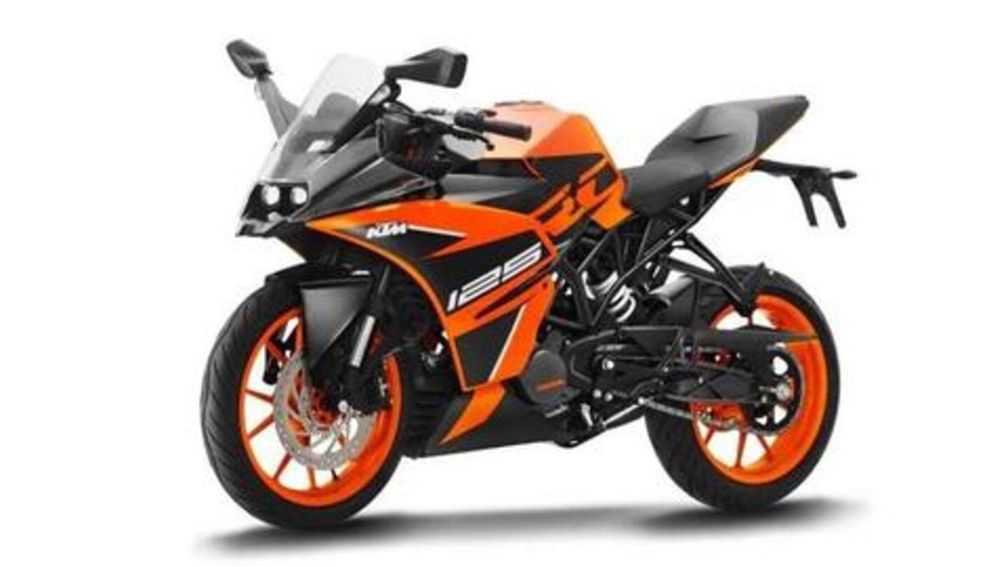 KTM RC 125: Priced at Rs. 1.55 lakh KTM RC 125: Priced at Rs. 1.55 lakh
