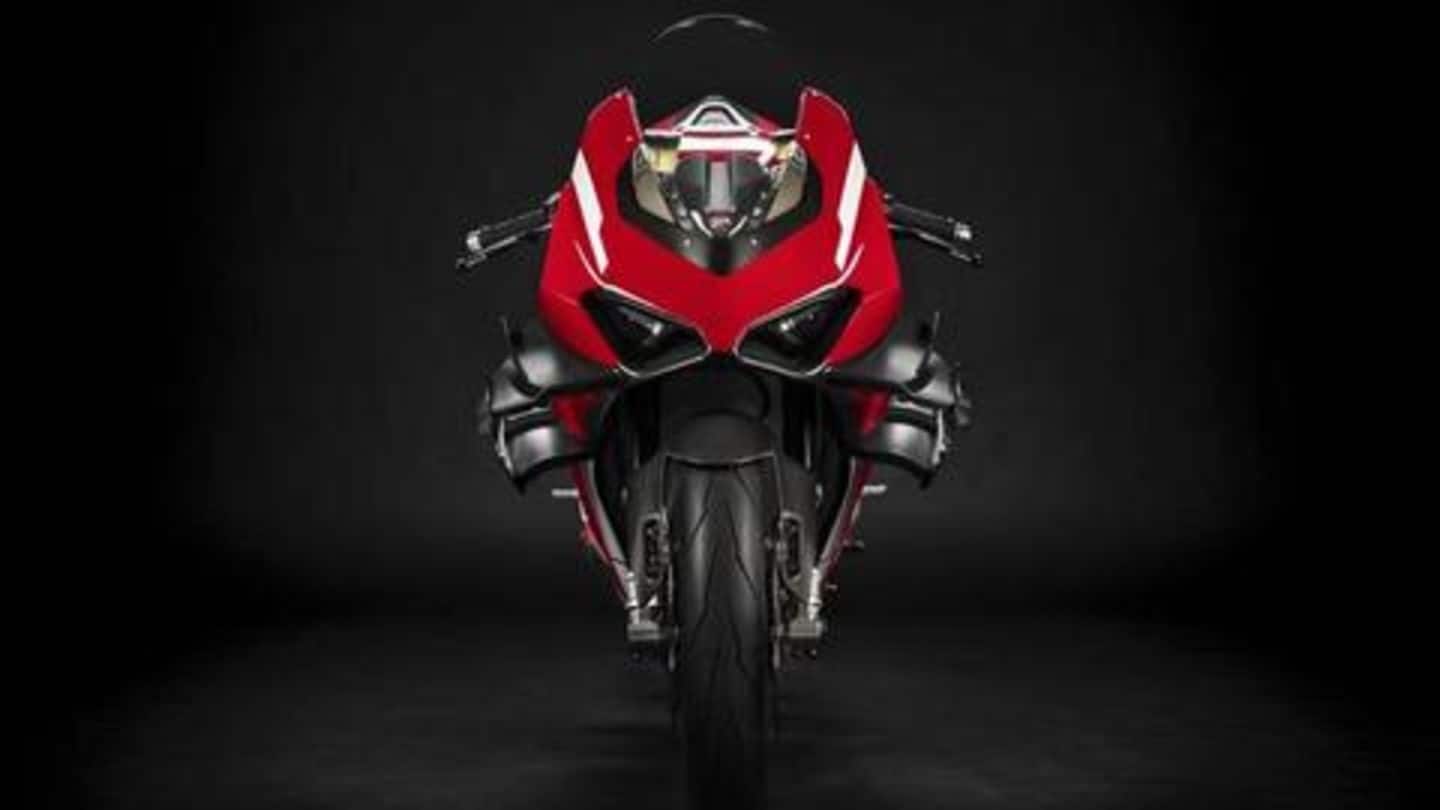 Ducati's flagship motorcycle, the Superleggera V4, breaks cover