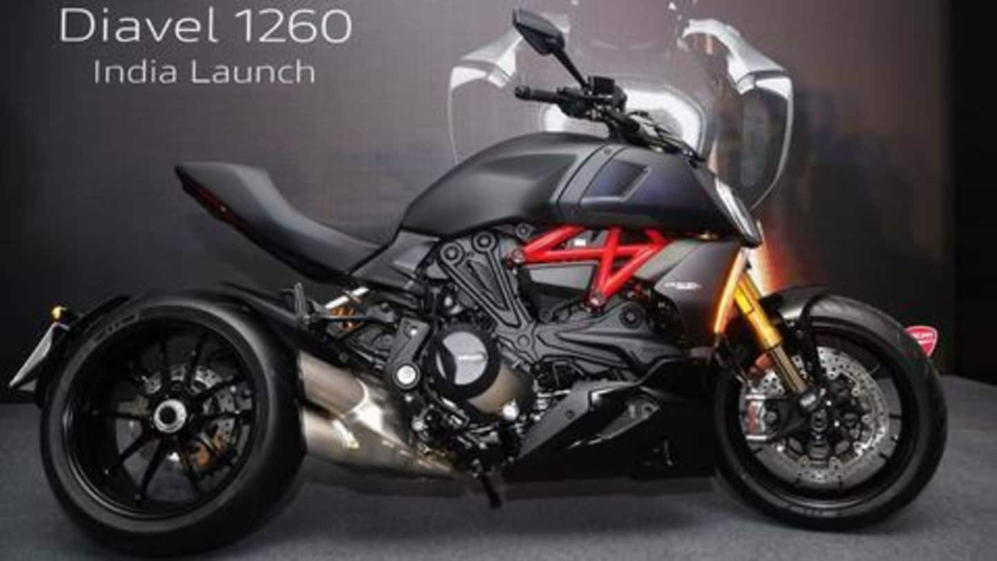 Ducati Diavel 1260 launched, price starts at Rs. 17.70 lakh