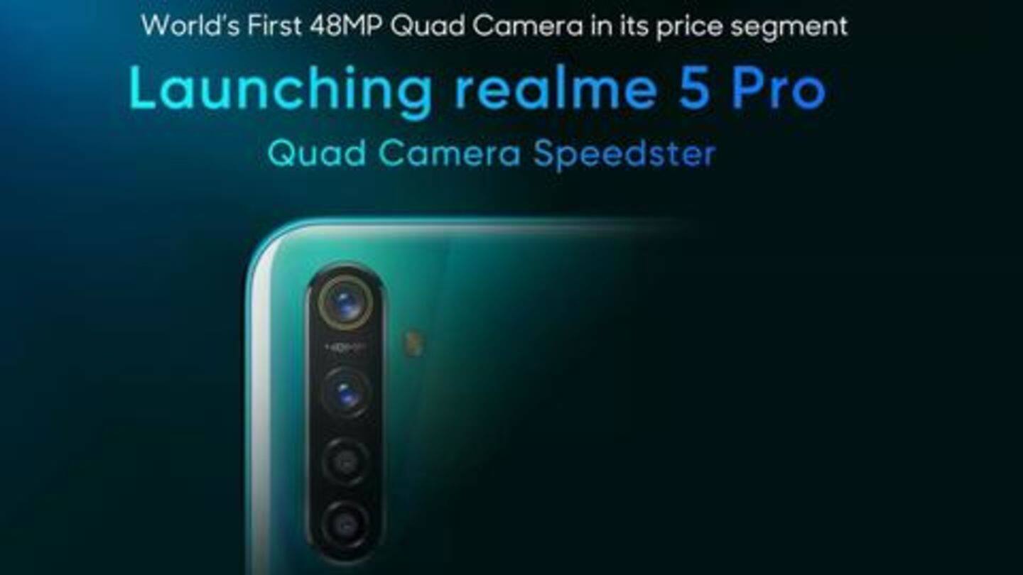 Realme 5 Pro: India launch set for August 20 Realme 5 Pro: India launch set for August 20