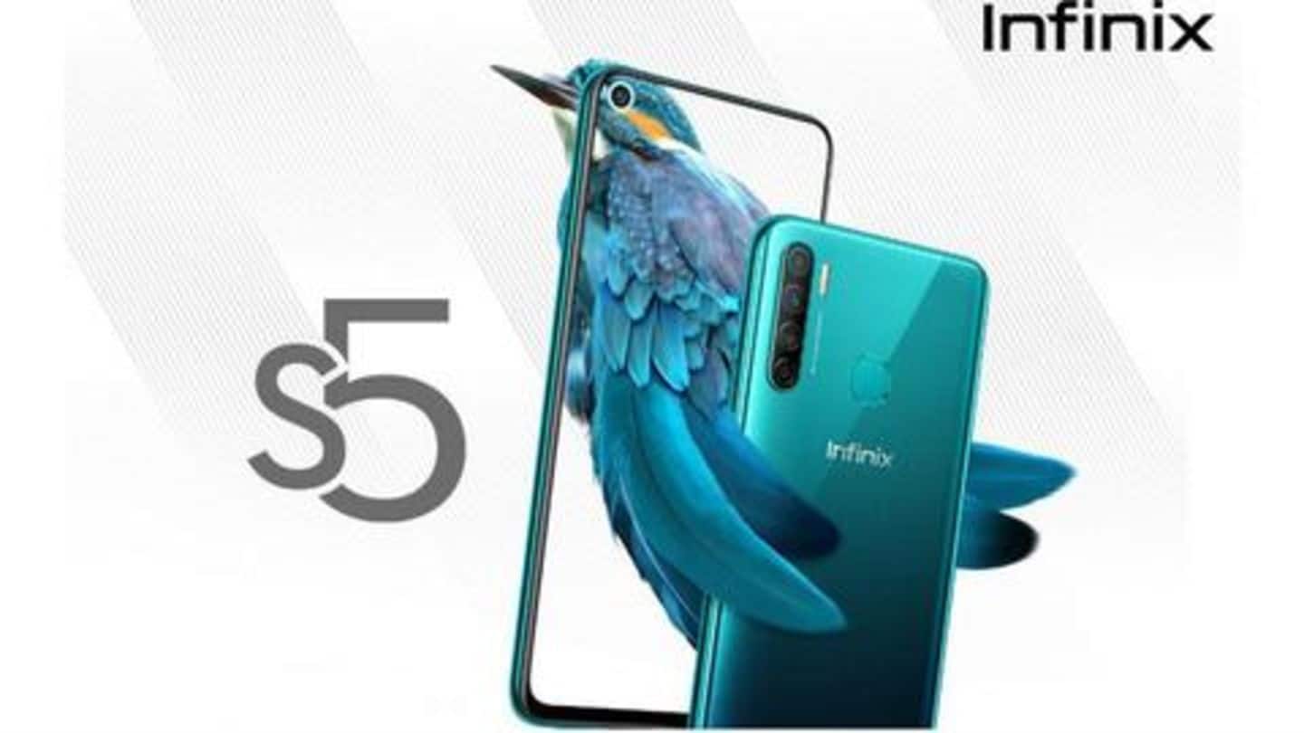 Infinix S5, featuring quad rear cameras, launched at Rs. 8,999
