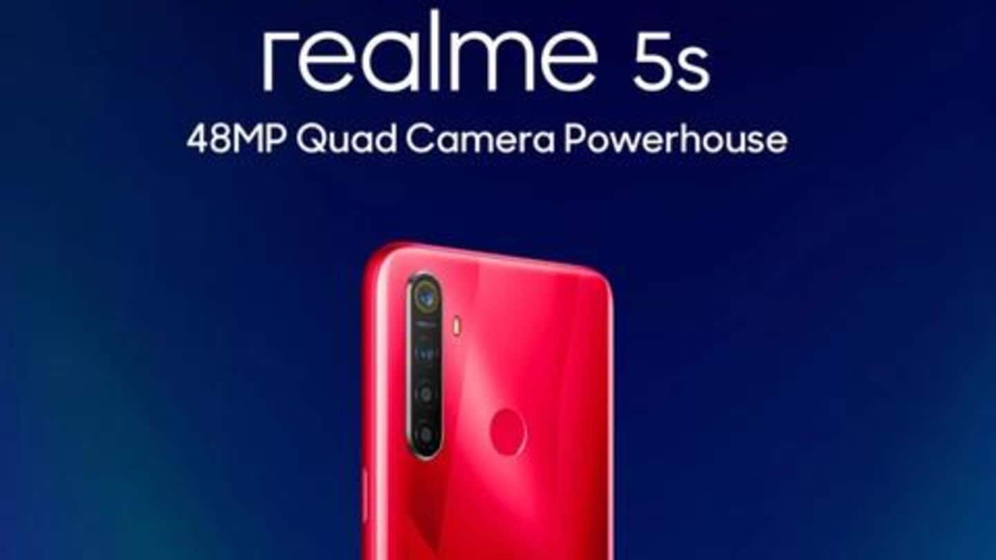 Realme 5s to offer 48MP quad rear cameras, 5,000mAh battery