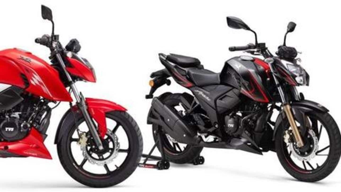 Tvs Launches Bs6 Compliant Rtr 160 4v Rtr 0 4v Motorcycles Newsbytes