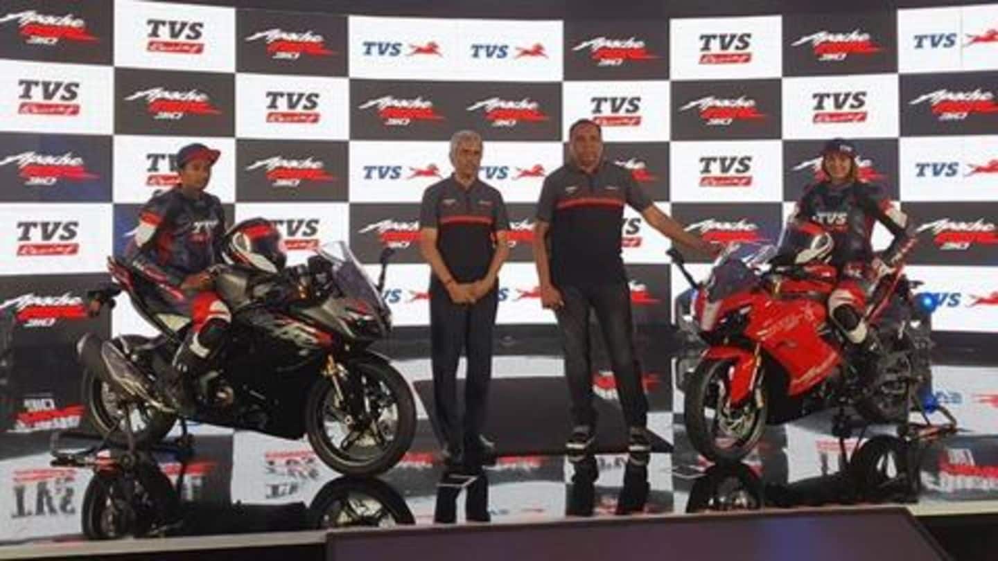 BS6 TVS Apache RR 310 launched at Rs. 2.40 lakh