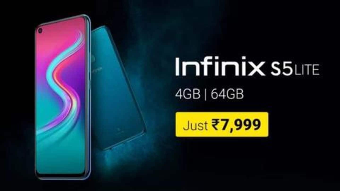 Infinix launches budget-friendly S5 Lite smartphone at Rs. 8,000