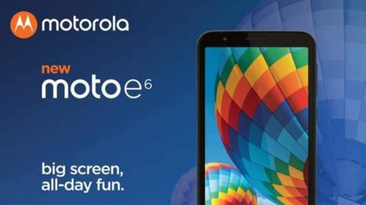 Pocket friendly Moto E6, with Snapdragon 435 chipset, goes official