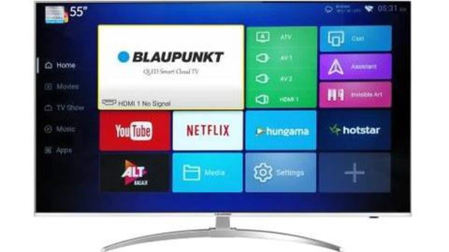 #DealOfTheDay: Blaupunkt's 55-inch 4K TV available with 50% discount