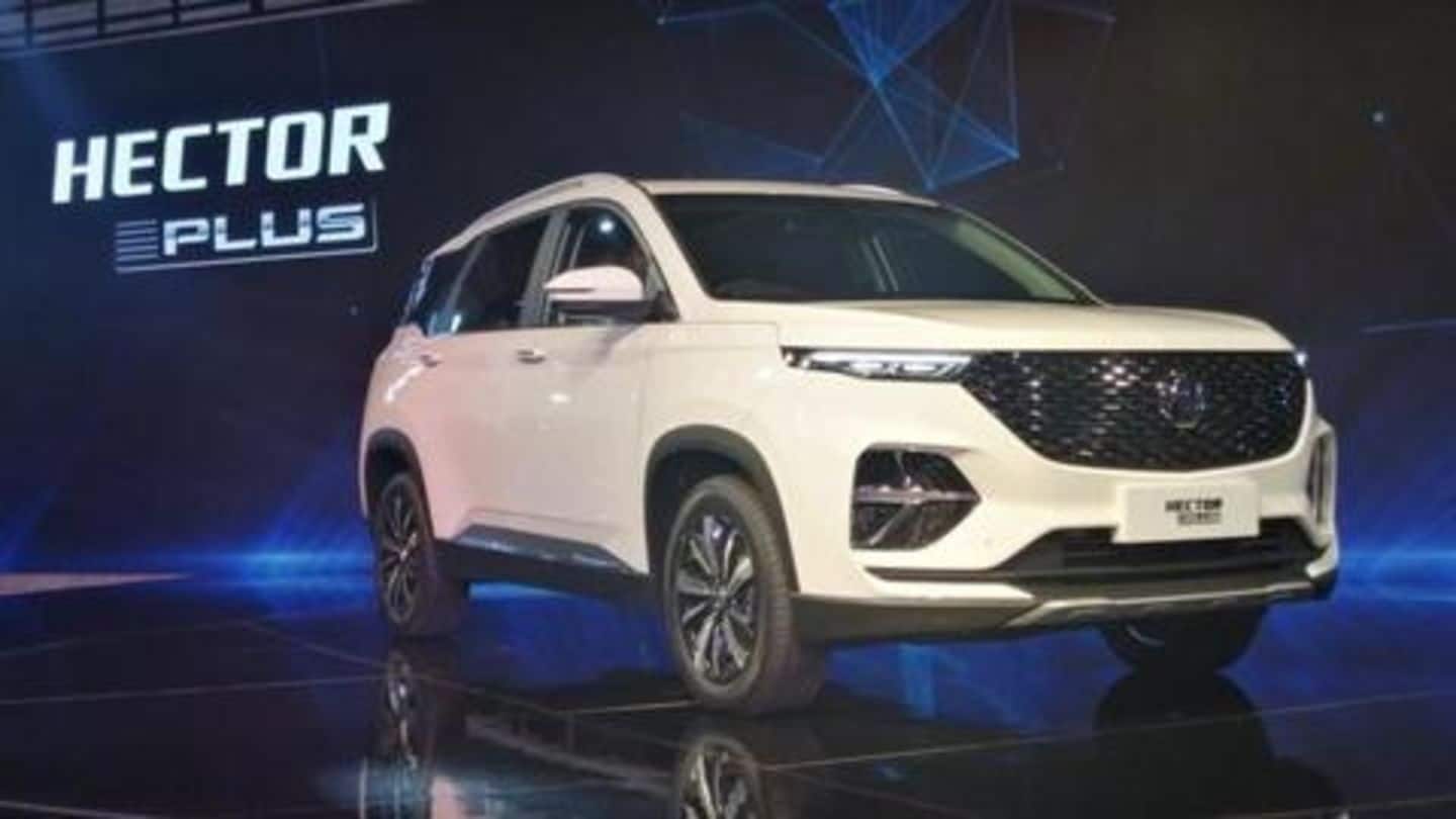 MG Hector Plus SUV's India launch details are out