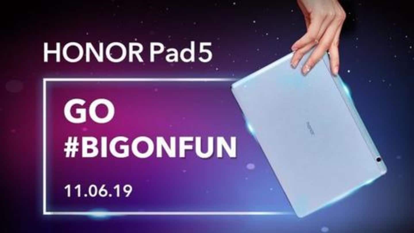 Honor Pad 5 launched in India, starts at Rs. 15,499