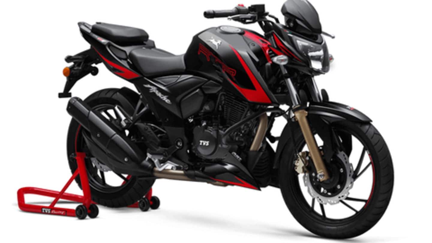 Apache RTR 200 4V: Price starts at Rs. 1 lakh Apache RTR 200 4V: Price starts at Rs. 1 lakh