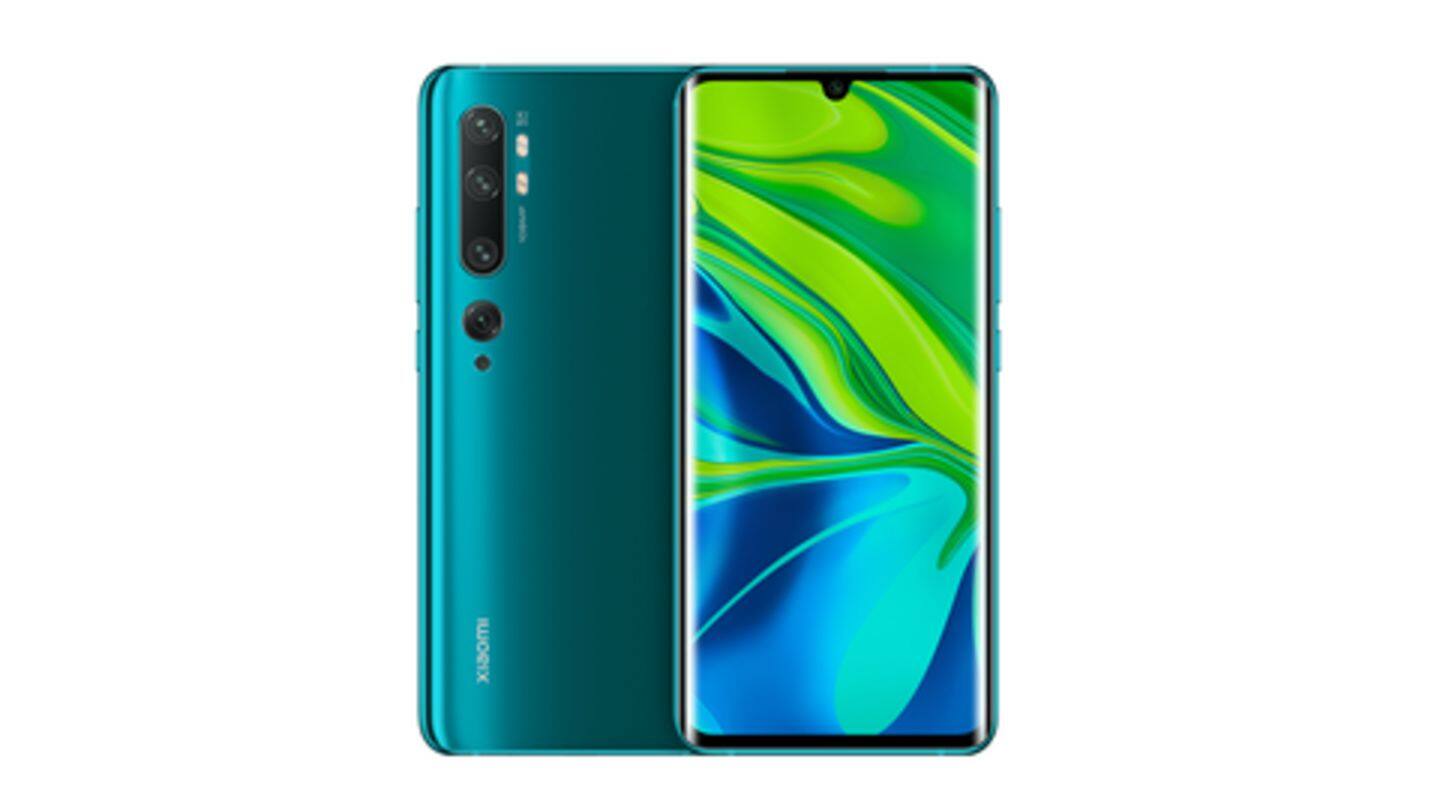 Mi note 10 дисплей