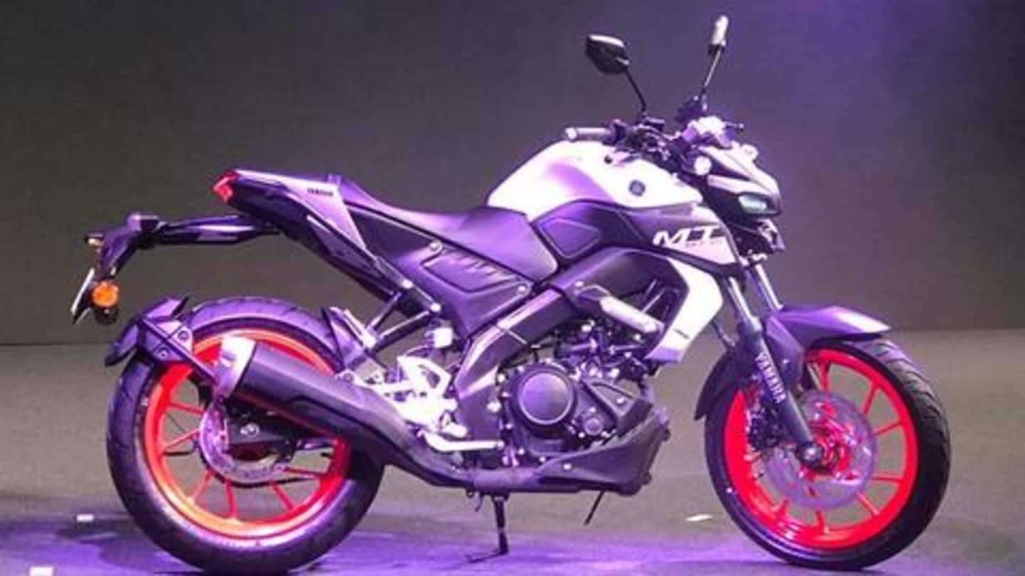 2020 Yamaha MT-15 motorcycle, with BS6-compliant engine, breaks cover