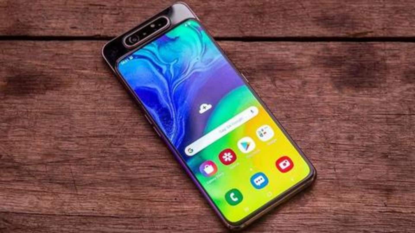 Samsung Galaxy A80, with rotating camera, to launch in June