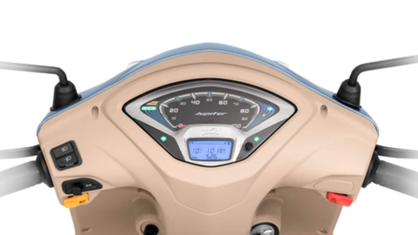 TVS Jupiter Grande offers smartphone connectivity TVS Jupiter Grande offers smartphone connectivity