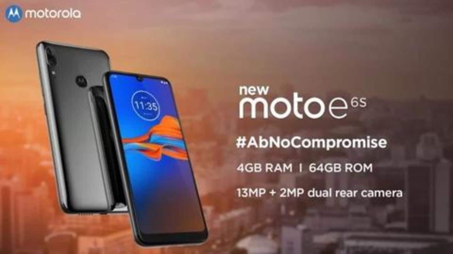 Moto E6s, with dual rear cameras, launched at Rs. 8,000
