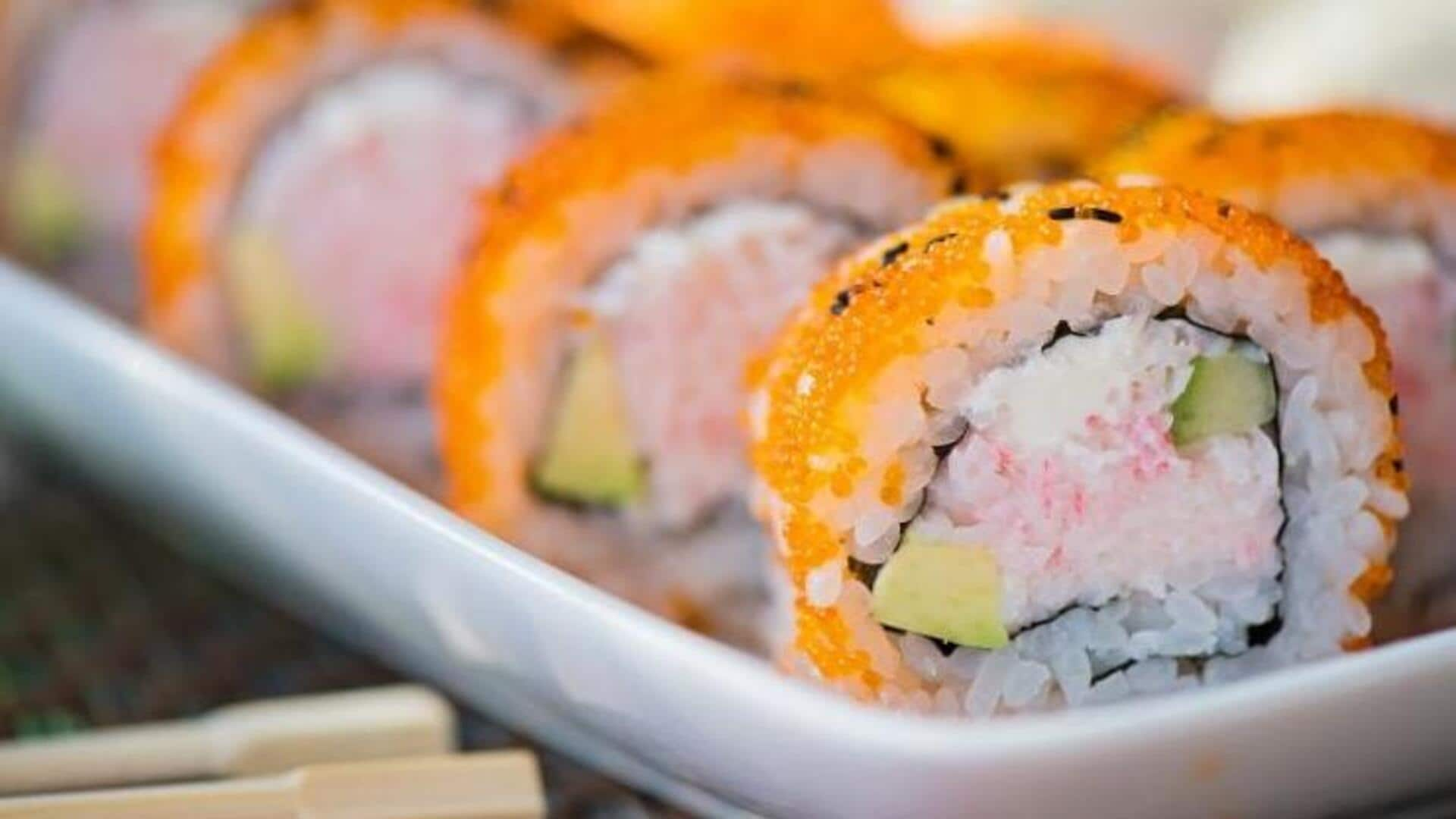 Try this vegan American California sushi roll