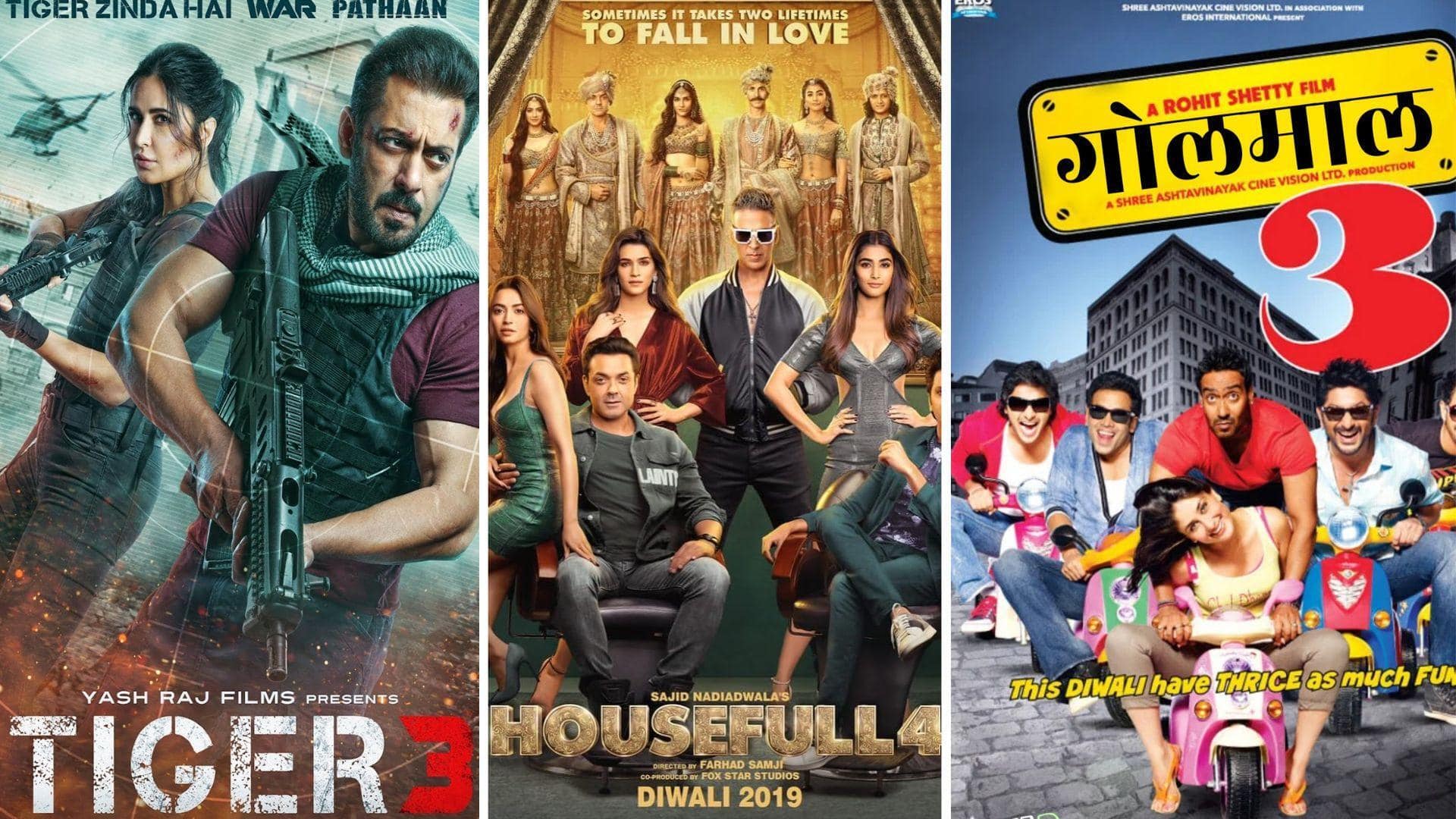 'Tiger 3,' 'Housefull 4': Bollywood's top-grossing Diwali blockbusters