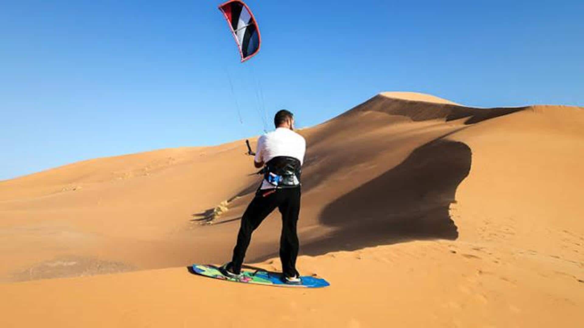 How to prepare for desert sand kiting 
