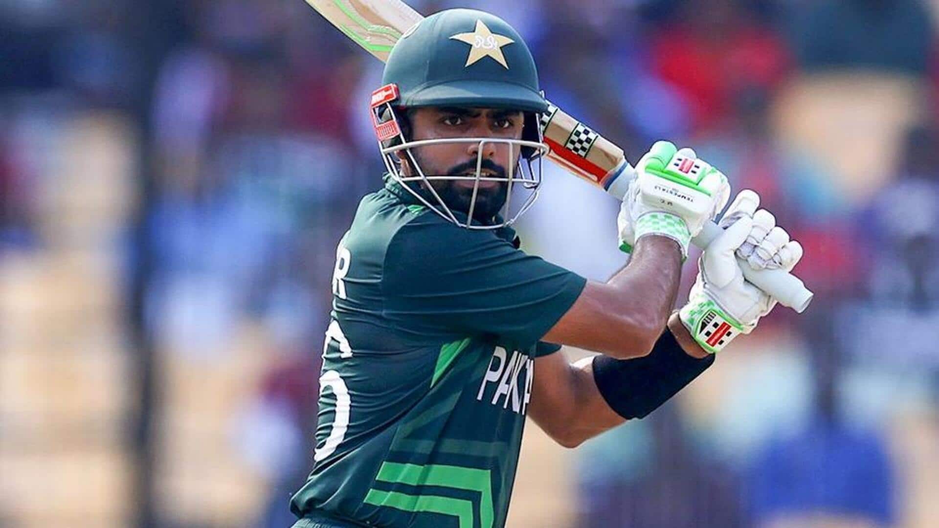 Babar Azam slams his second fifty of World Cup 2023
