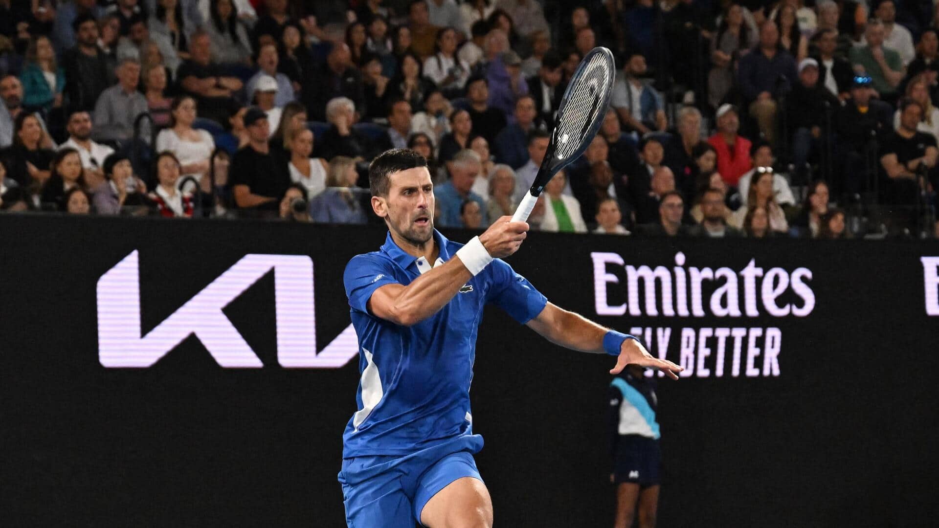 Novak Djokovic books R16 berth at 2024 Australian Open: Stats