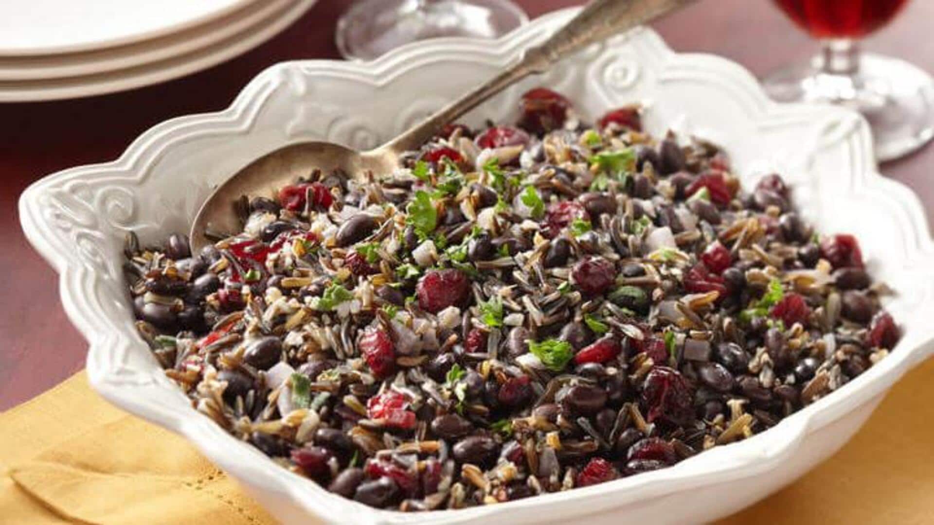 Wild rice and black beans: A delicious salad combo Wild rice and black beans: A delicious salad combo