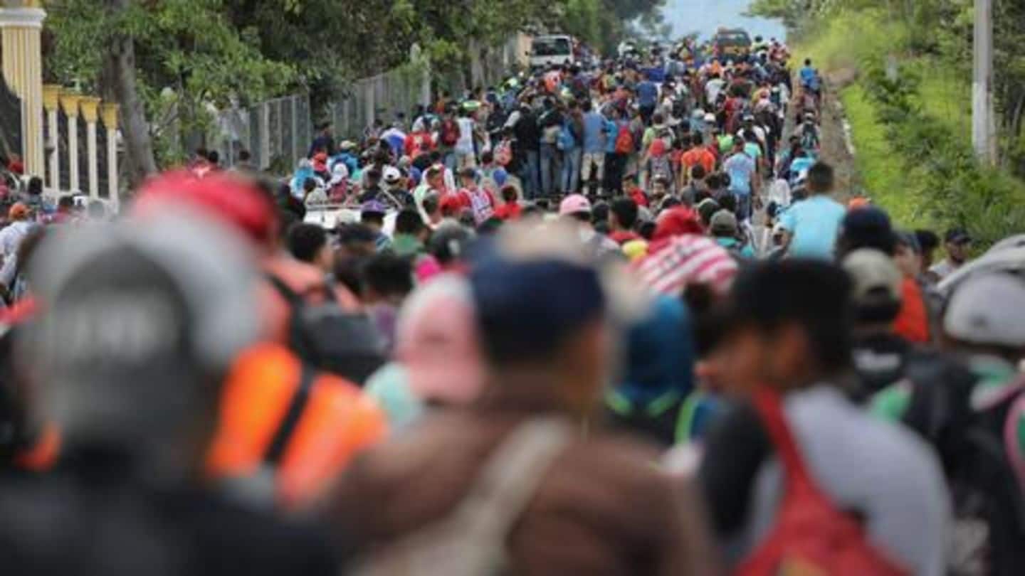 350 migrants 'break violently' into Mexico as new caravan arrives