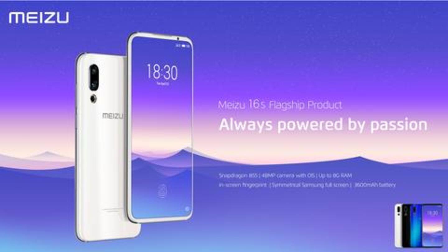 Meizu launches flagship smartphone 16s with 48MP rear-camera in China