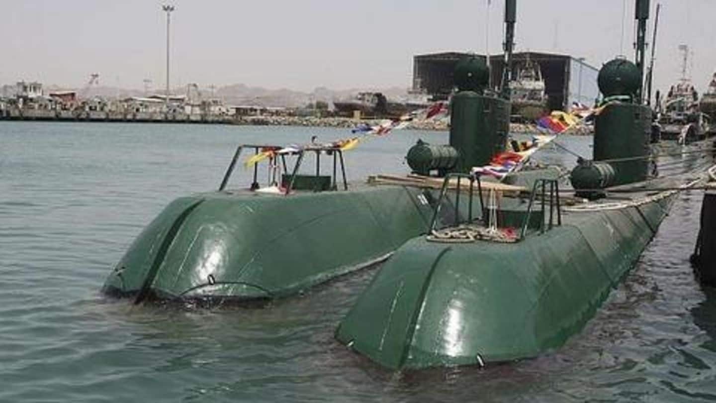 Iran unveils first semi-heavy missile-equipped submarine