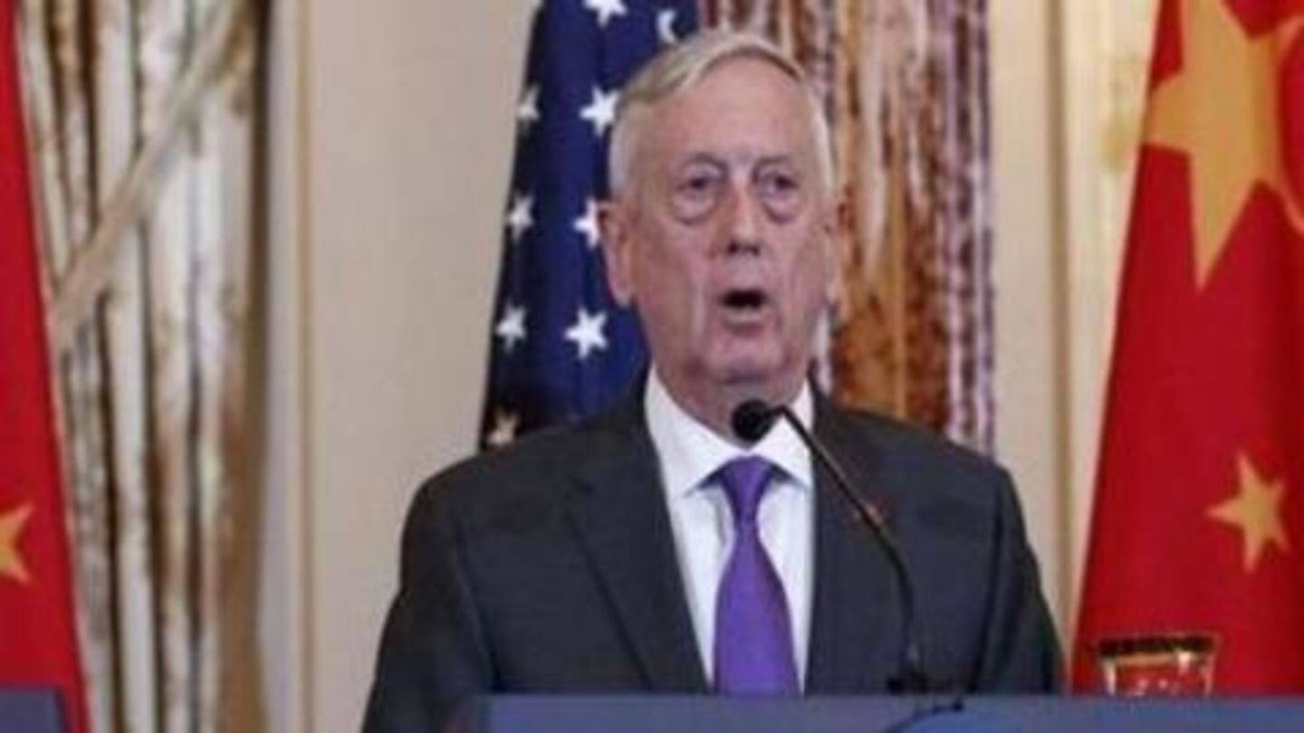 Will fly, sail and operate wherever international law allows: Mattis Will fly, sail and operate wherever international law allows: Mattis